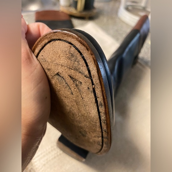 Frye "Melissa Logo" Tall Riding boots 2-Tone Size 5 - Picture 15 of 16